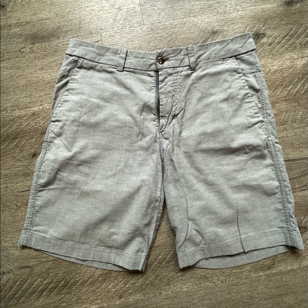 Lululemon Athletica TECH Flat Front Casual Shorts (Men's Size 34) Gray